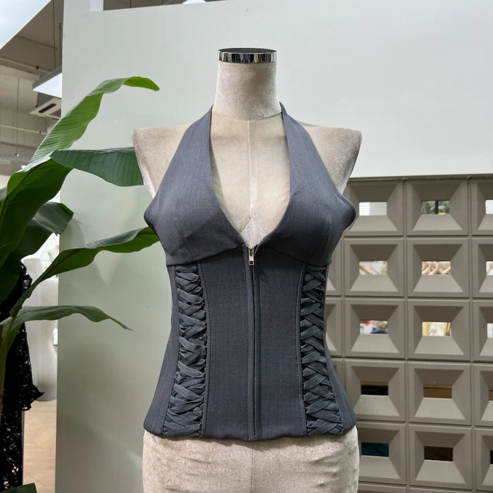 Stylish Backless Night Club Outfit