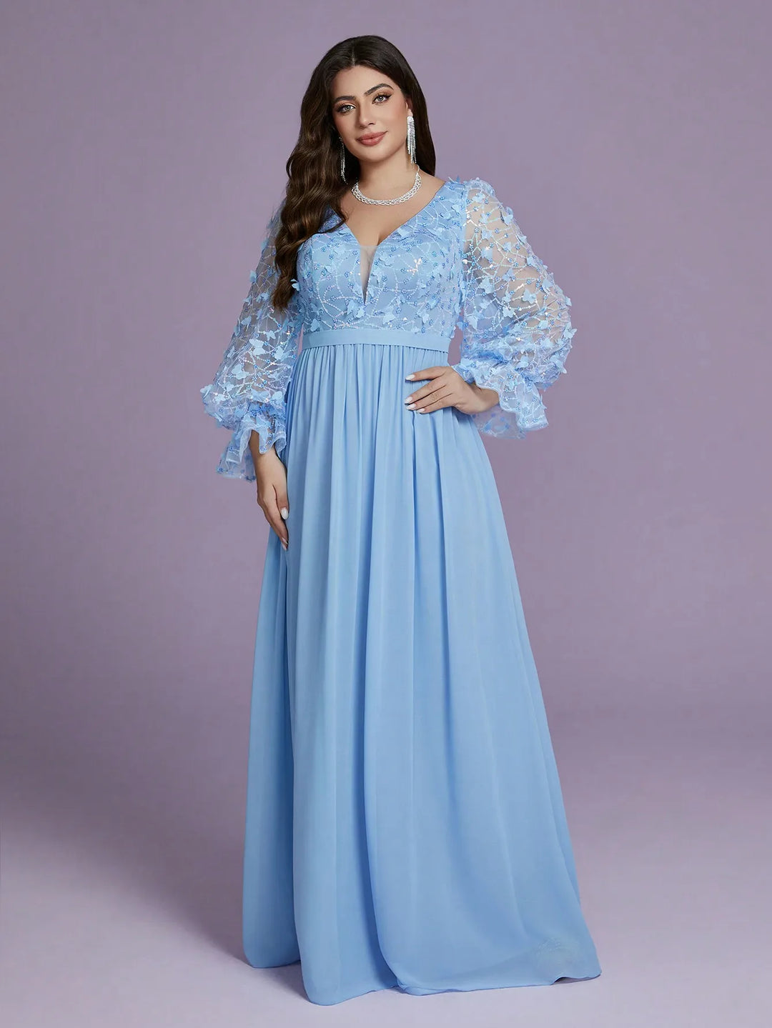 Comely Sequined Flame-patterned Party Dress