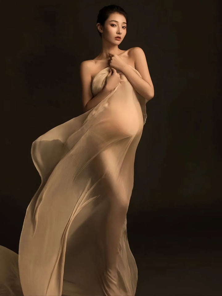 Elegant Soft Tulle Maternity Props Dress