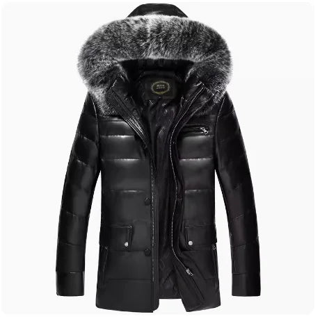 Smart Fur Long Hooded Jacket