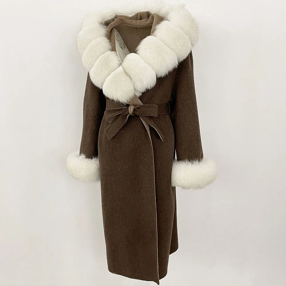 Elegant Warm Wool Blend Overcoat