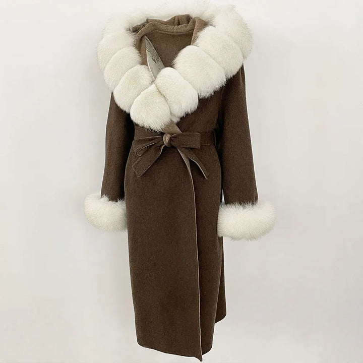 Elegant Warm Wool Blend Overcoat