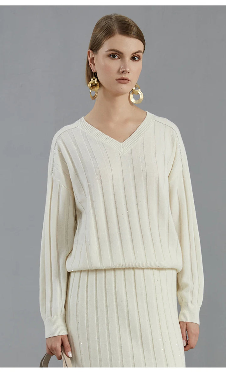 Luxury Cashmere Knitted Pullover Sweater