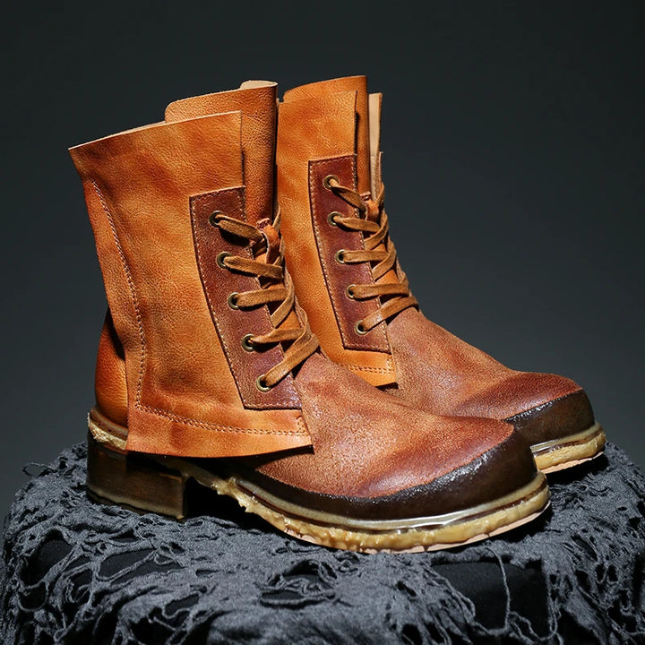 British Style Motorcycle Leather Boots