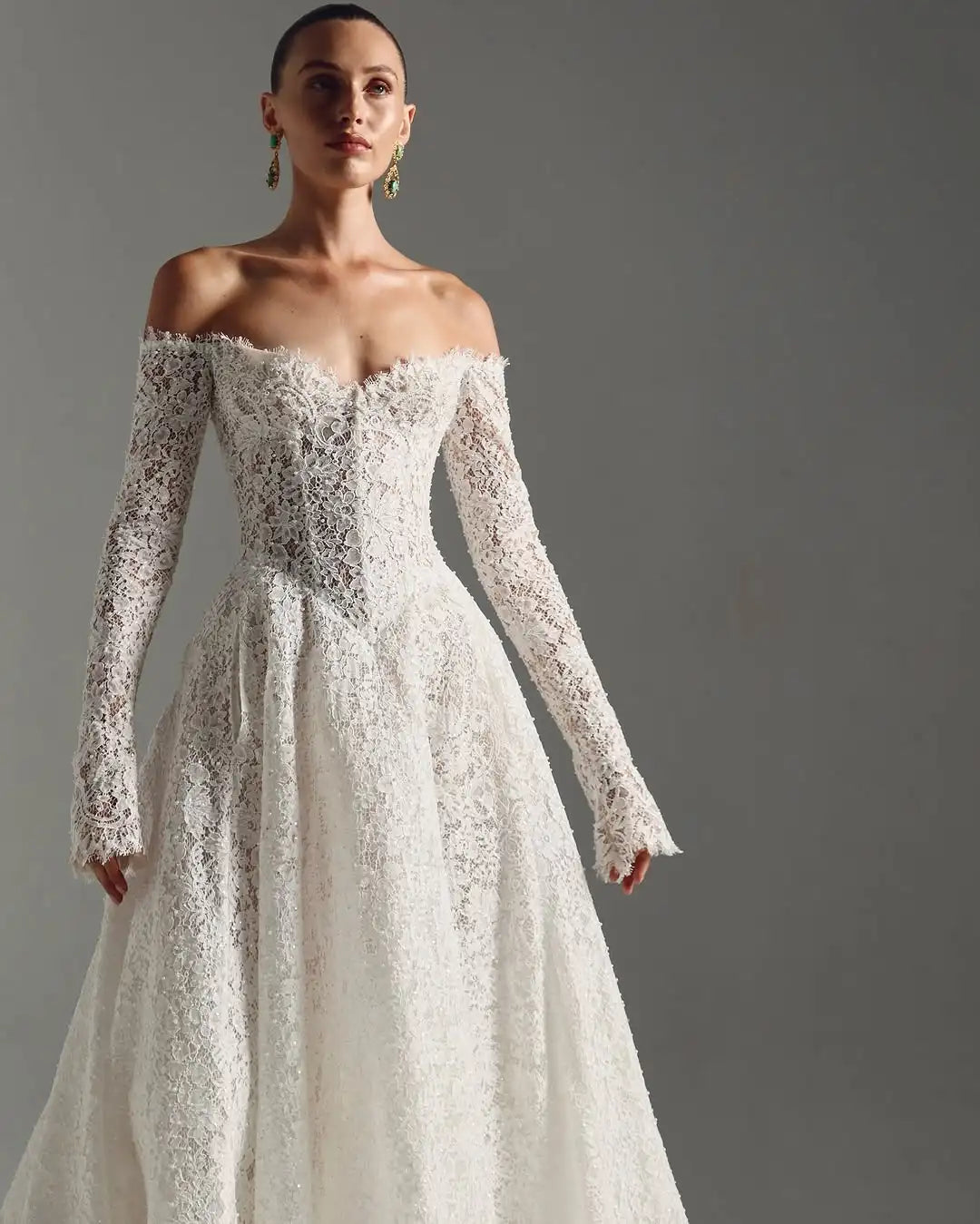 Romantic Zip Back Wedding Couture