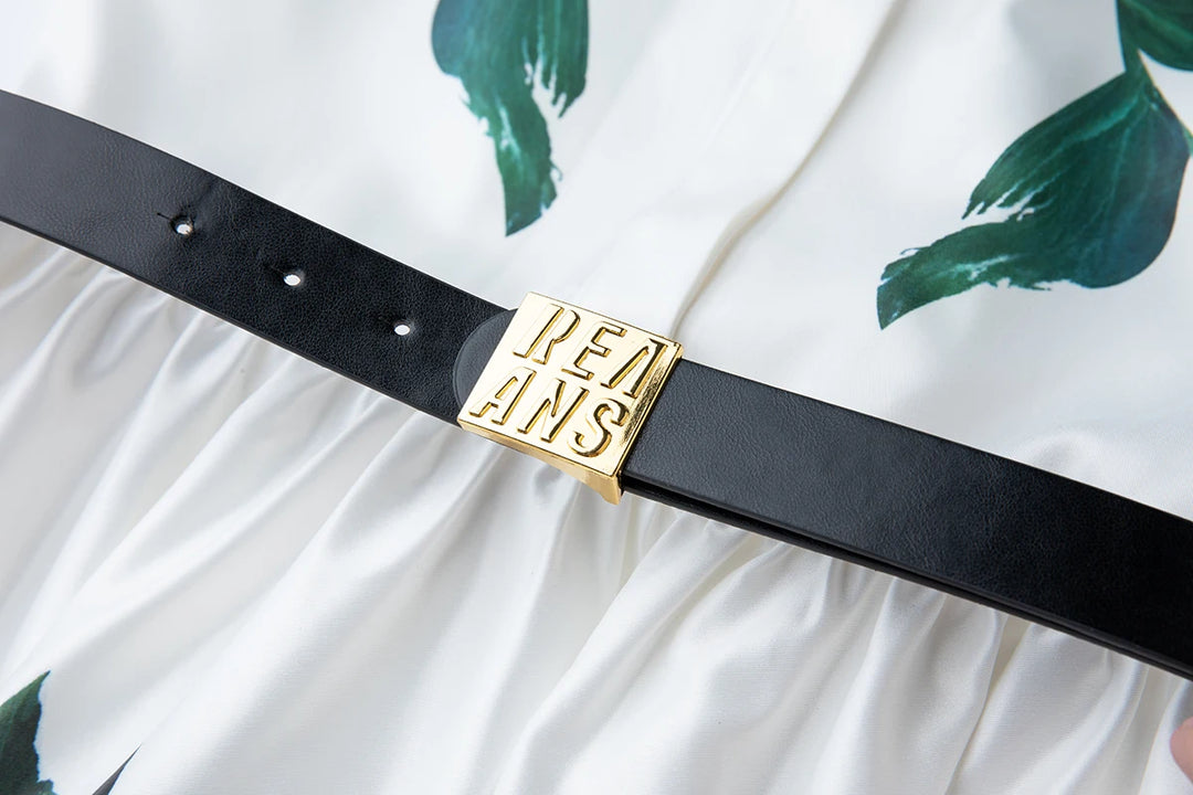 Modern Stand Collar Holiday Dress