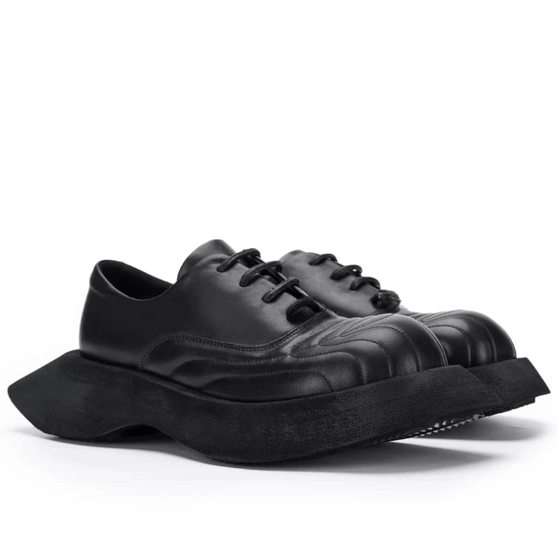 Irregular Sole Casual Derby Shoes