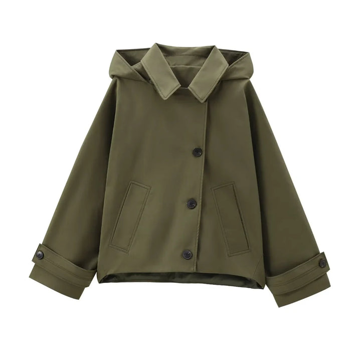 Smart Lapel Trench American Style Coat