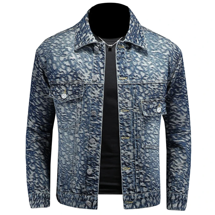 Refined Hip Hop Lapel Denim Jacket