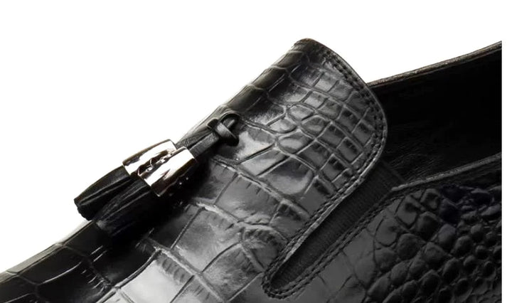 Smart Embossed Slip-On Loafers