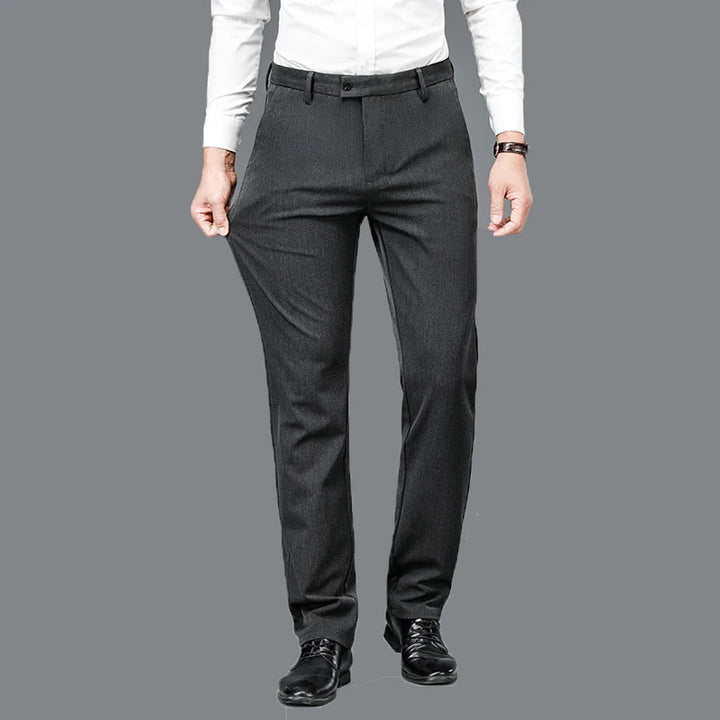 Mid Straight Fashion Elastic Pants