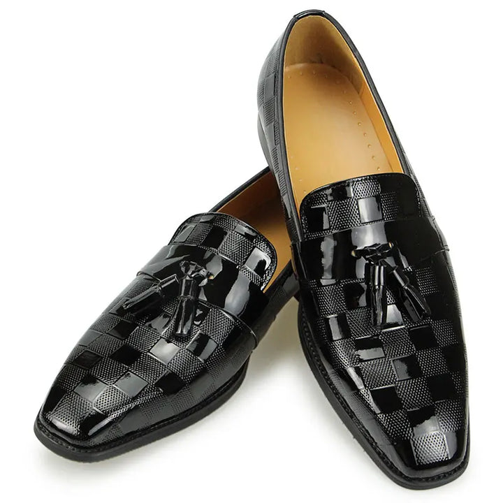 Luxury Fringe Patent Leather Loafers