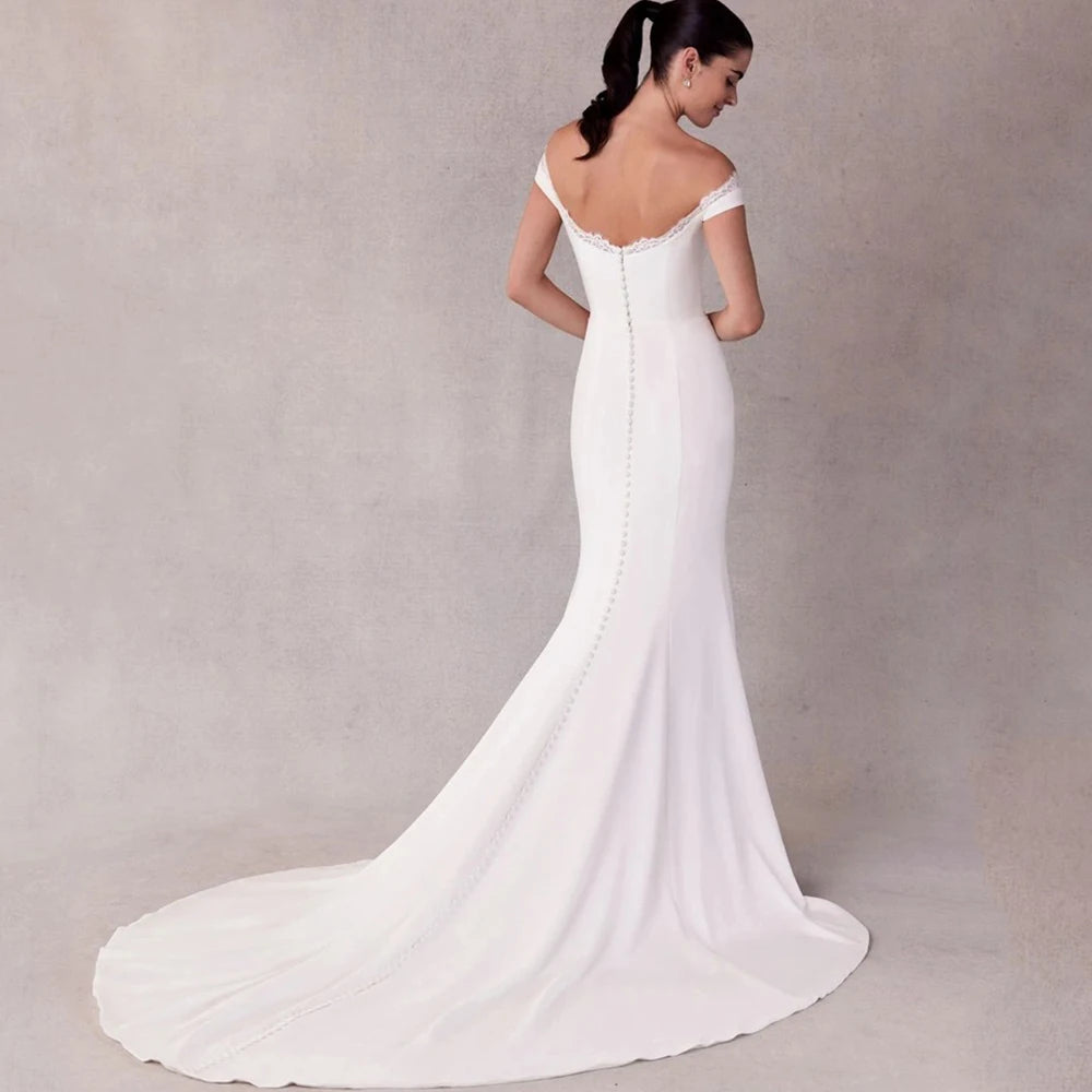 Stunning Side Slit Wedding Dress
