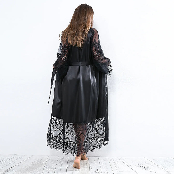 Luxury V-Neck Silk Satin Nightdress