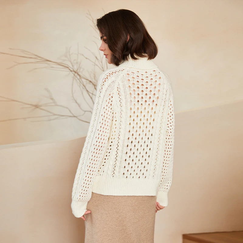 Classic Turtleneck Wool Sweater