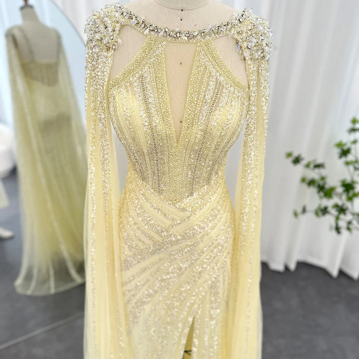 Luxury Sequins Trumpet Evening Gown
