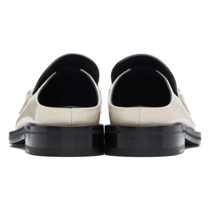 Flat Glossy Men’s Half Slippers