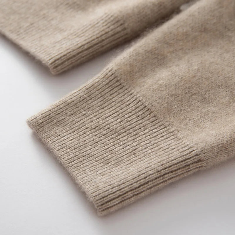 Charming Thick Cashmere Base Cardigan