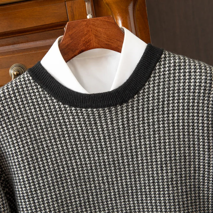 Classic Round Neck Thick Wool Sweater