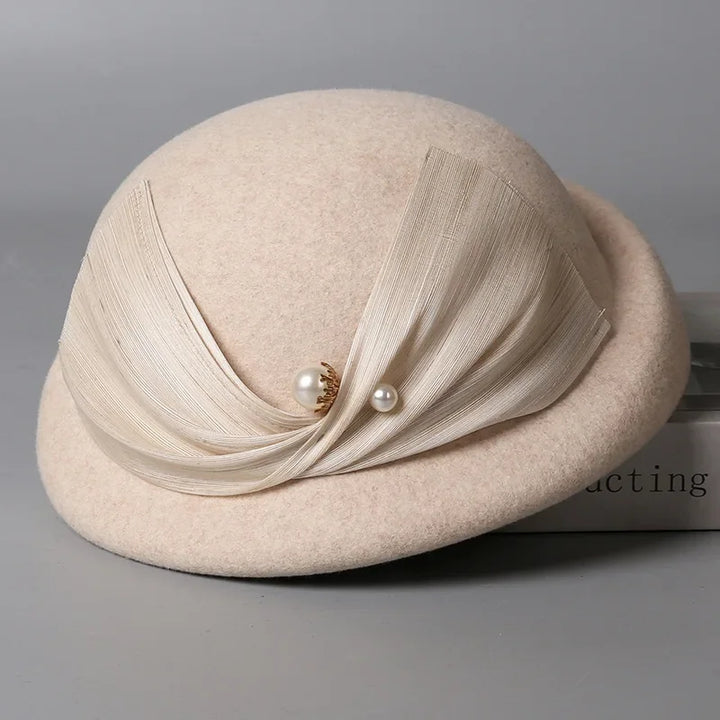 French Silk Linen Beret Hat