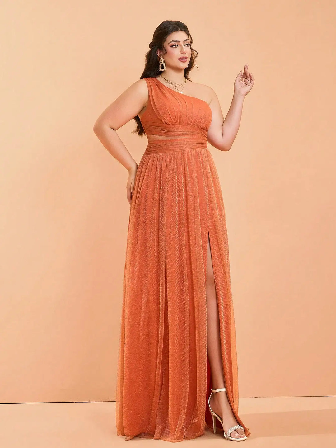 Charming One Shoulder Formal Gown