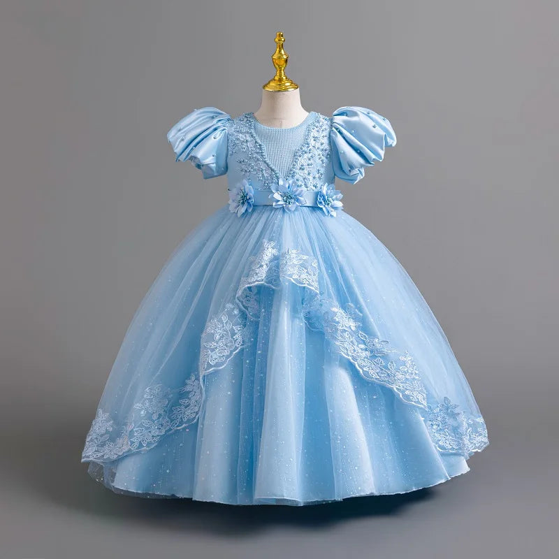 Flower Bow Princess Party Dress