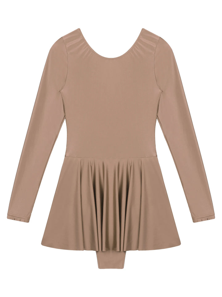 Sleek Shiny Leotard Dress