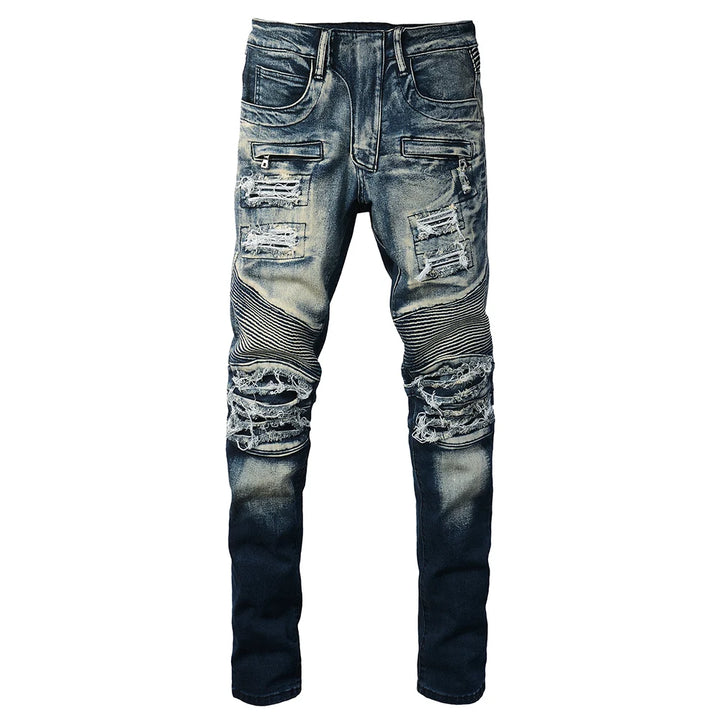 High Quality Holes Ripped Denim Jeans Pants