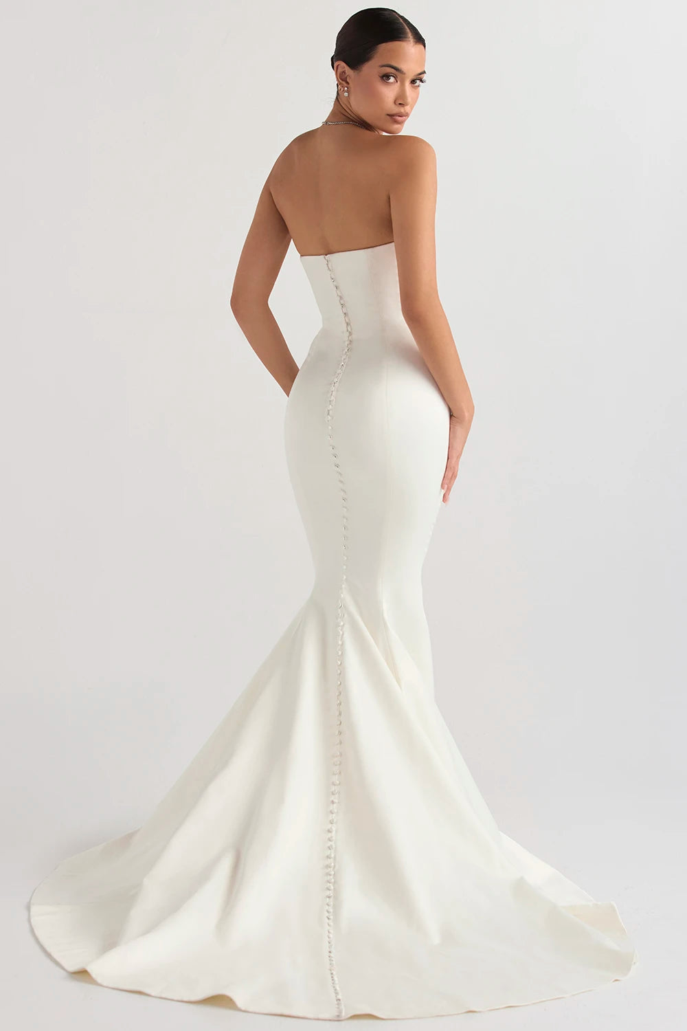 Stylish Sleeveless Sweep Train Bridal Gown