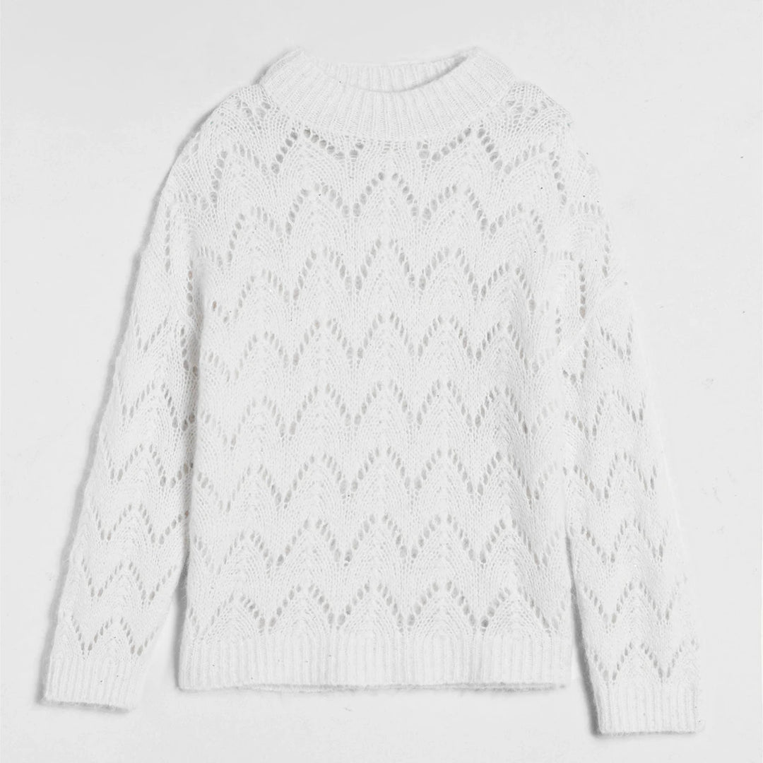 Refined Cashmere Mock Neck Jumper