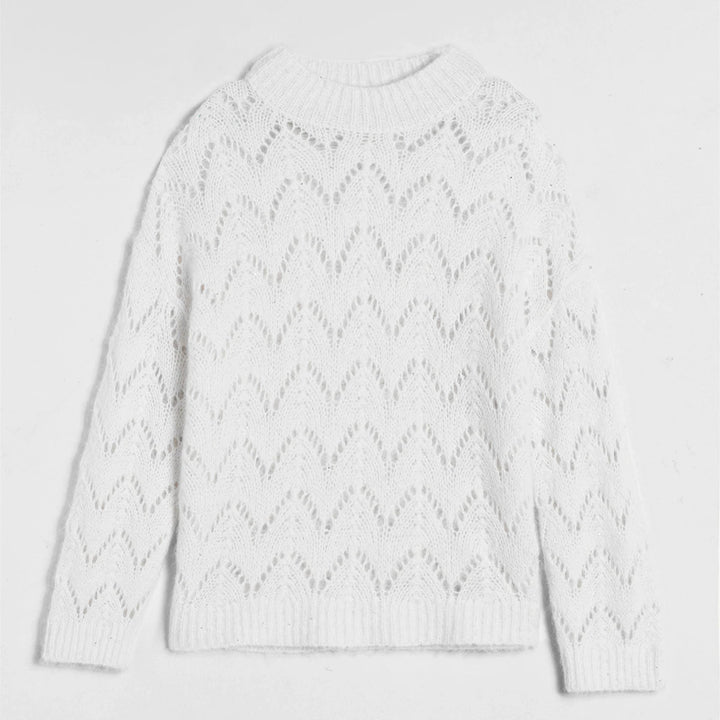 Refined Cashmere Mock Neck Jumper