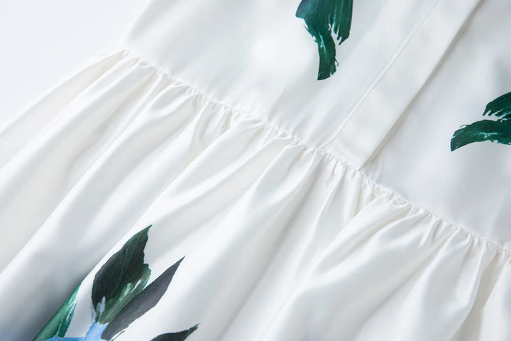 Modern Stand Collar Holiday Dress