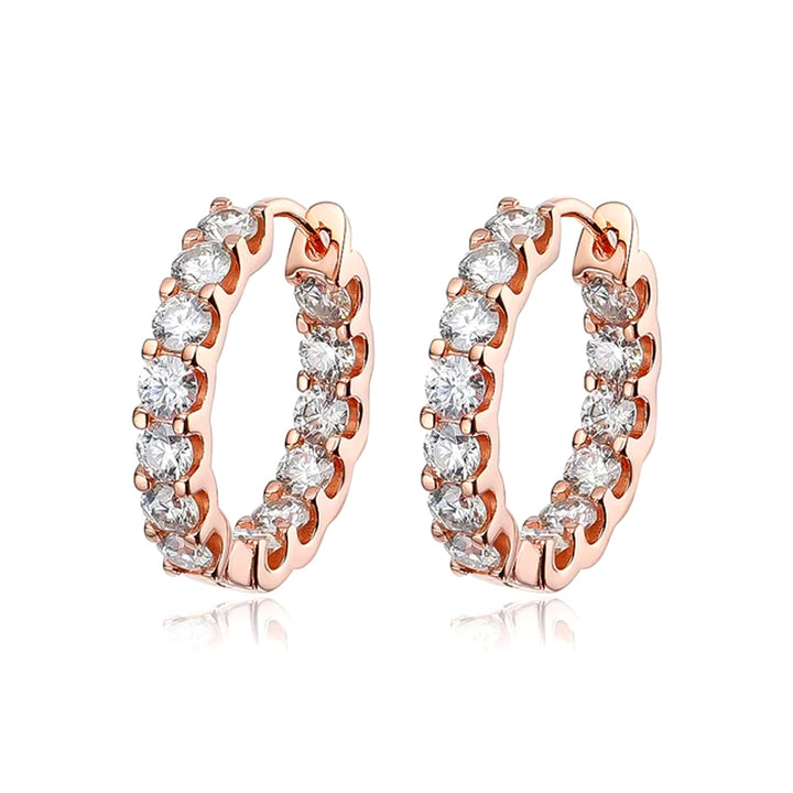 Sweet Gold Plated Hoop Earrings