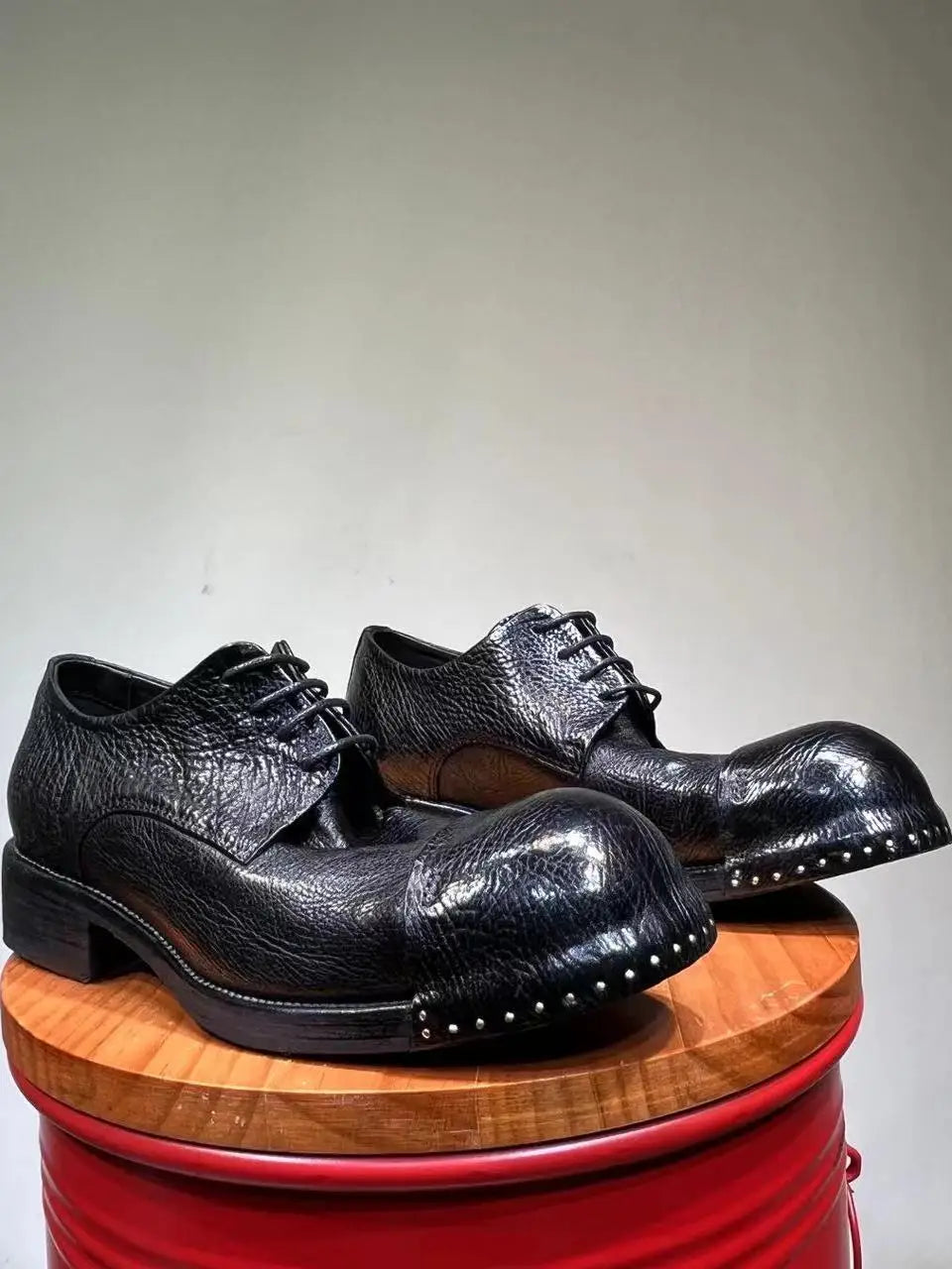 Luxury Full Grain Leather Derby Shoes