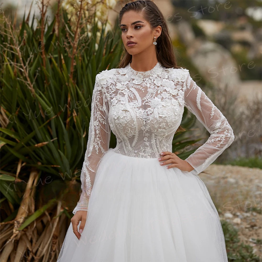 Superbe robe de mariée trapèze pour femme