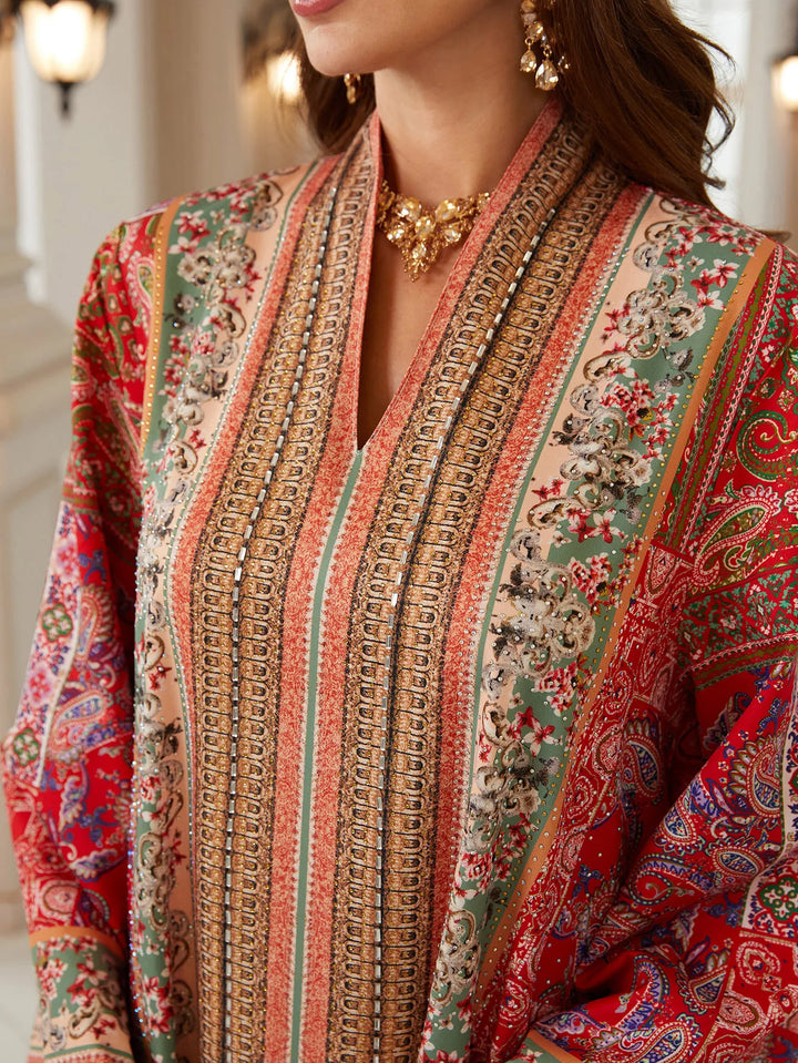 Fashionable Printed Pullover Abaya