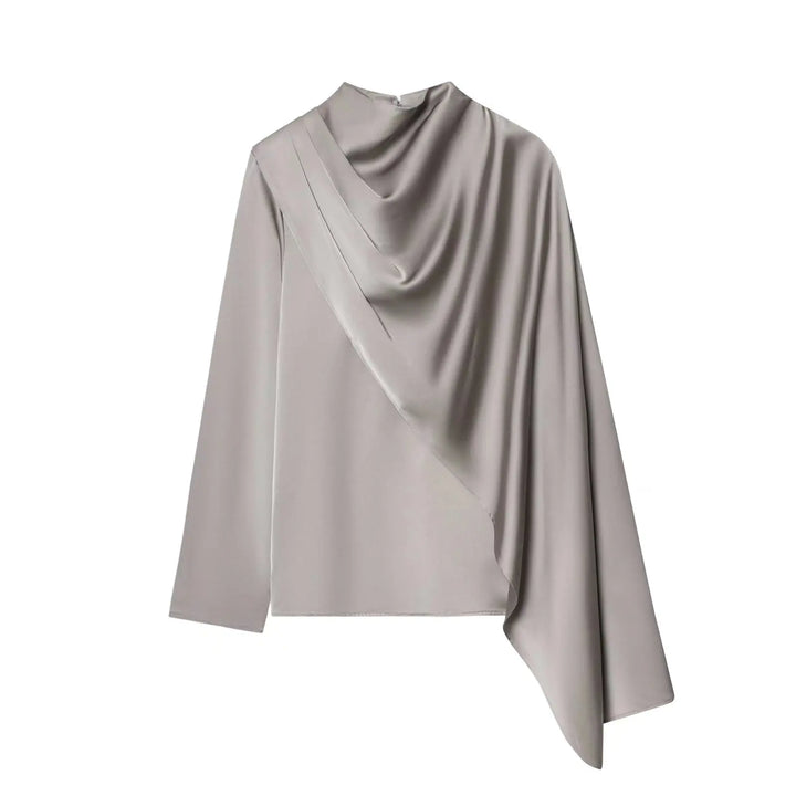 Elegant Shawl Style Blouse