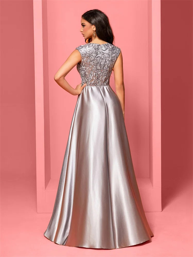 Sophisticated Floor-Length Evening Gown