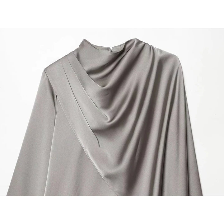 Elegant Shawl Style Blouse