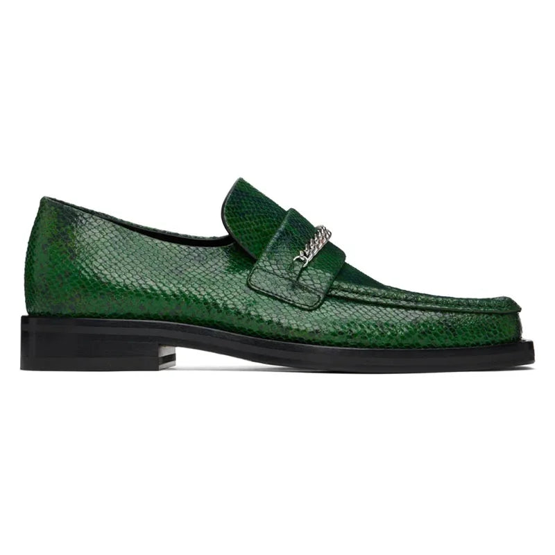 Premium Fish Scale Patterned Loafers