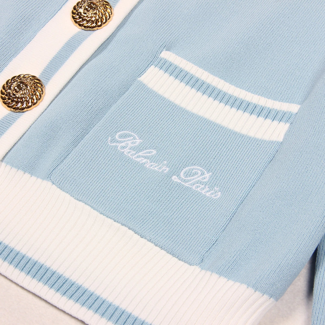 Versatile Crew Neck Woolen Cardigan