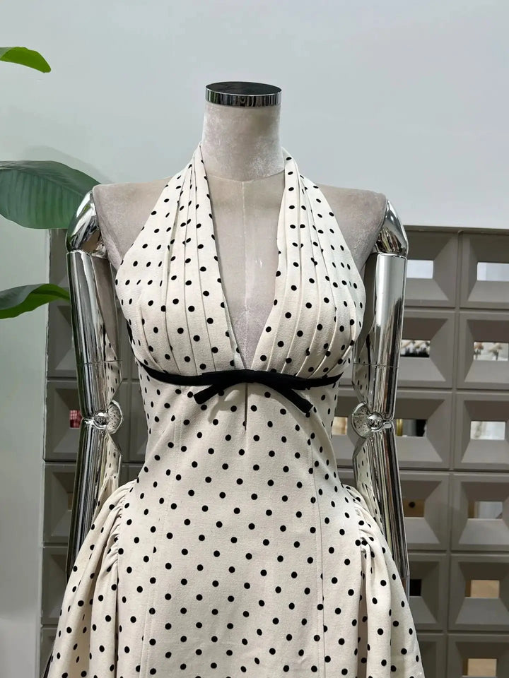 Lovely Polka Dots Maxi Dress