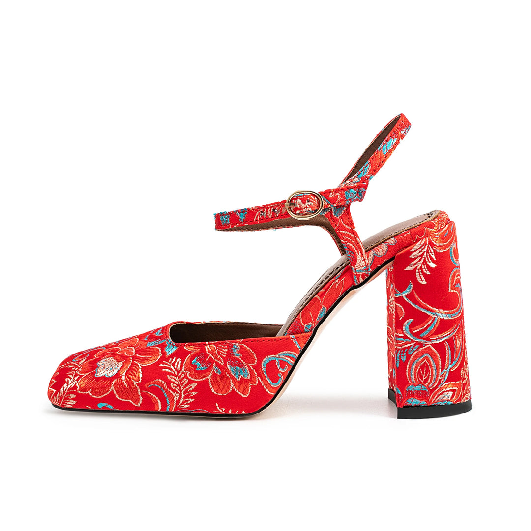 Sweet Temperament Splicing High Heels