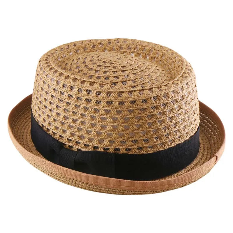Stylish Curved Straw Panama Hat
