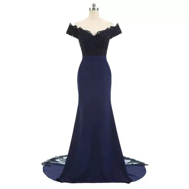 Stunning Twill Sateen Evening Dress