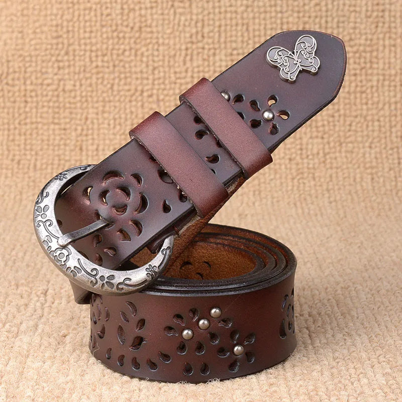 Luxury Hollow Out Rivet Belts