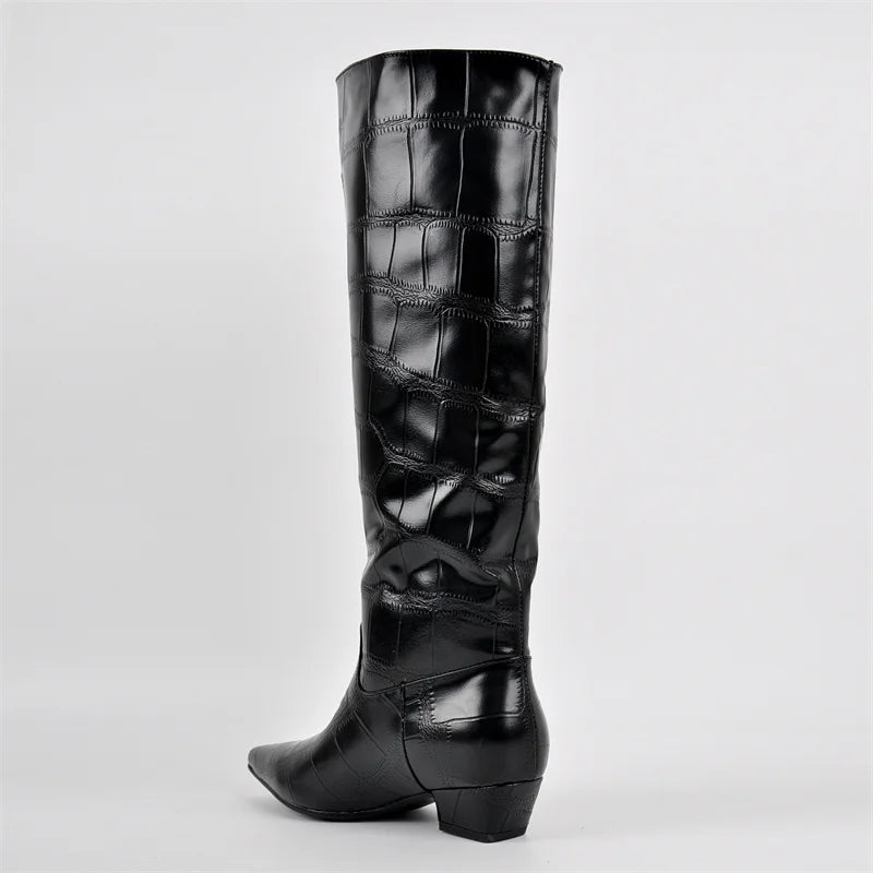 Stylish Pointed Toe Cowgirl Boots