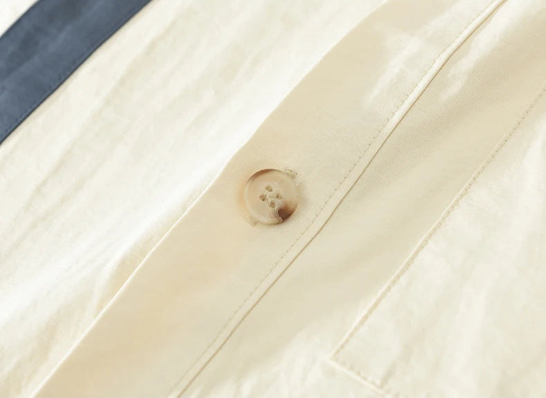 Stylish Patchwork Pure Cotton Shirt
