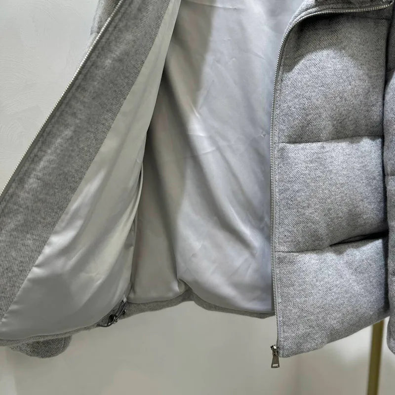 Luxury Mink Fur Down Parka Coat