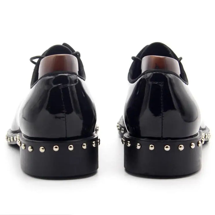 Regal Rivet Studded Real Leather Shoes